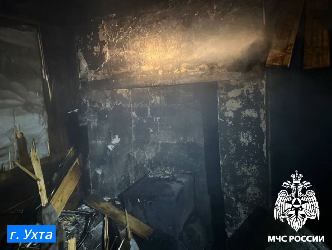 В Ухте на улице 3-я Нагорная из-за печки загорелась баня